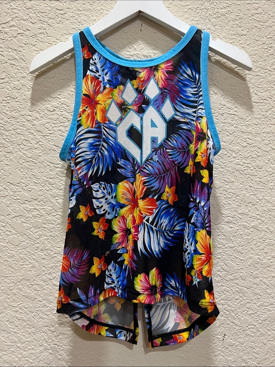 Rebel Cheer Athletic Other - Rebel Athletic Cheer Athletics Floral mesh tank top size YL